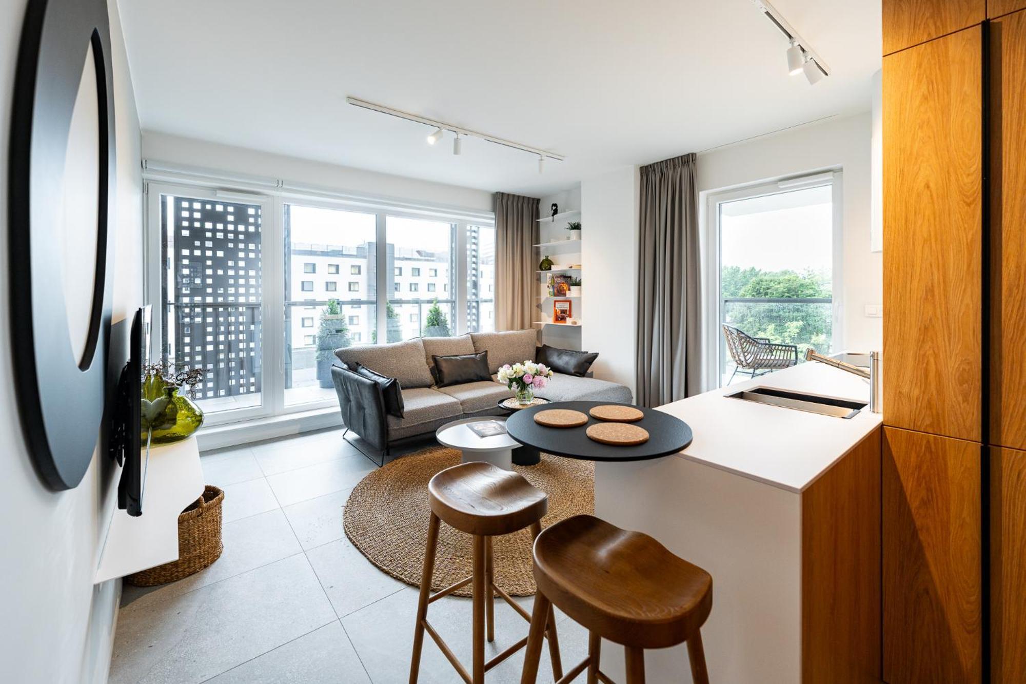 Apartamenty Tespis - Sokolska 30 Towers Katowice Rum bild